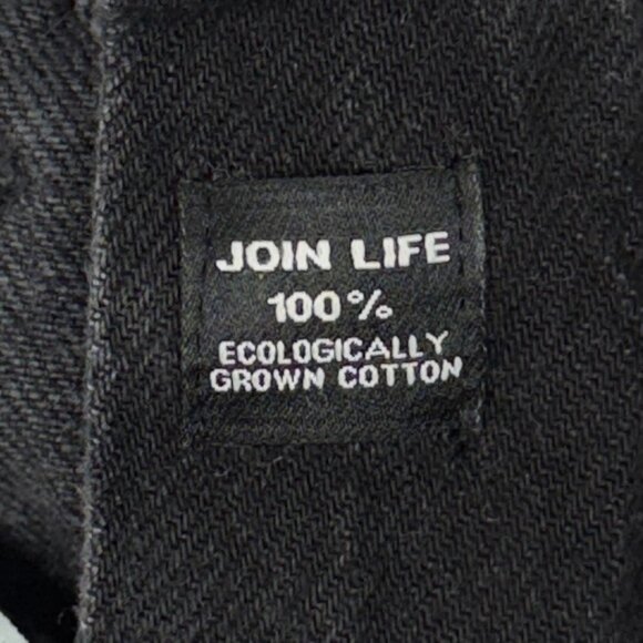 Zara Women's High Rise Denim Shorts 4 Black 100% Cotton 5 Pocket Cuffed Hem - Picture 6 of 6